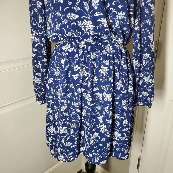 Express Blue Floral Dress Women's Size Small - Picture 13 of 15